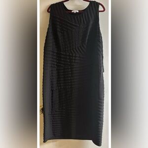 Elegant Black Pleated Dress